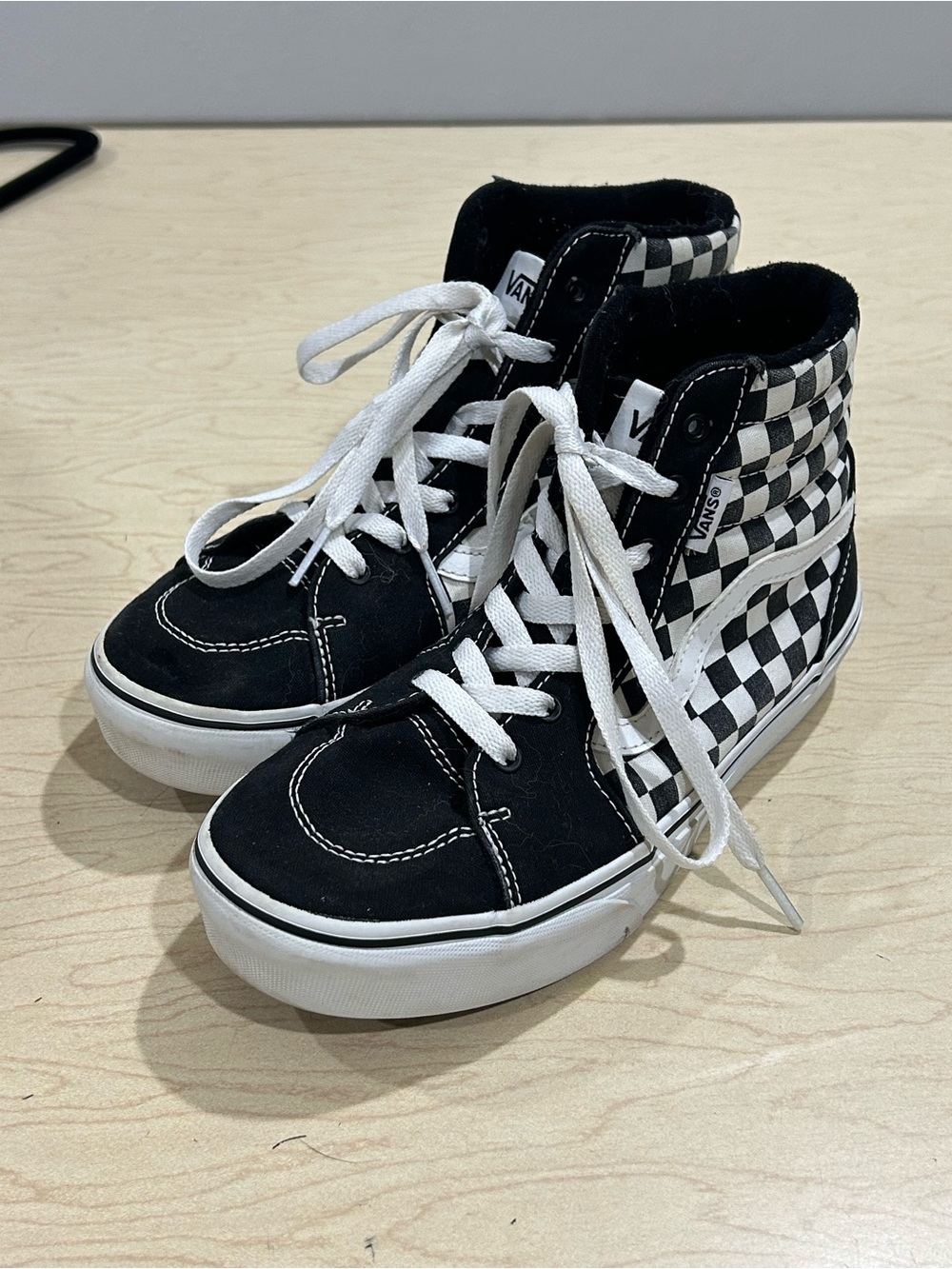 Vans Kids High-tops Checkered Shoes